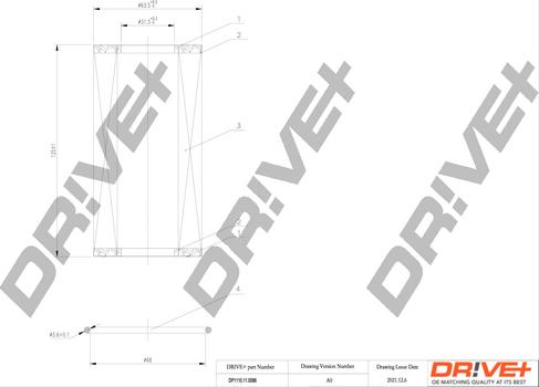 Dr!ve+ DP1110.11.0086 - Масляний фільтр autozip.com.ua