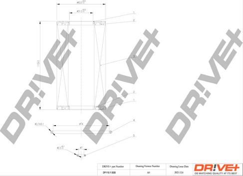 Dr!ve+ DP1110.11.0030 - Масляний фільтр autozip.com.ua