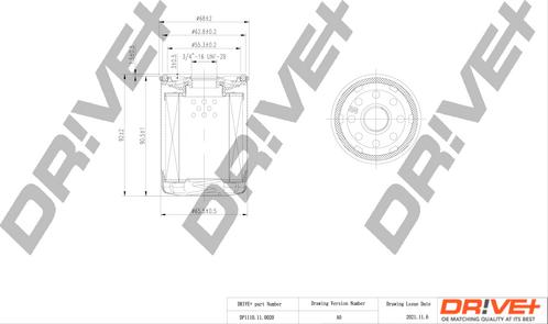 Dr!ve+ DP1110.11.0020 - Масляний фільтр autozip.com.ua