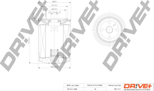 Dr!ve+ DP1110.11.0028 - Масляний фільтр autozip.com.ua