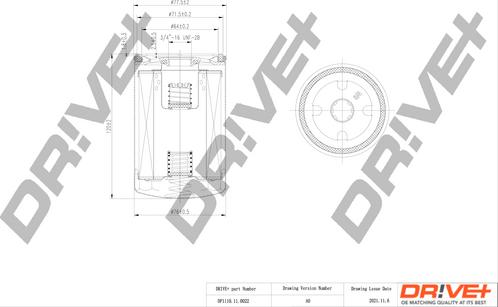 Dr!ve+ DP1110.11.0022 - Масляний фільтр autozip.com.ua