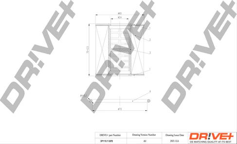 Dr!ve+ DP1110.11.0076 - Масляний фільтр autozip.com.ua