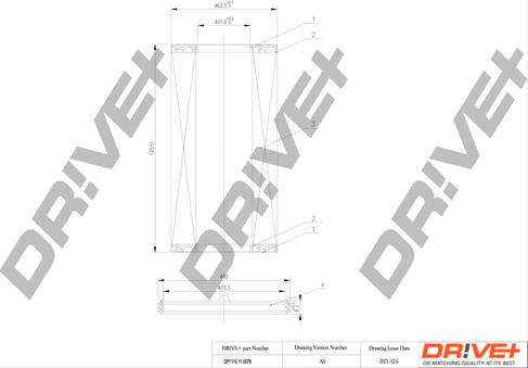Dr!ve+ DP1110.11.0078 - Масляний фільтр autozip.com.ua