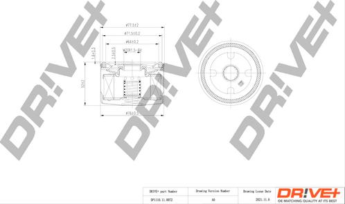 Dr!ve+ DP1110.11.0072 - Масляний фільтр autozip.com.ua