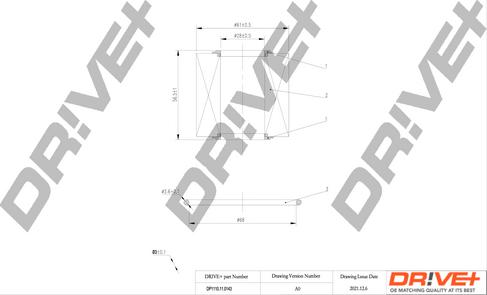 Dr!ve+ DP1110.11.0143 - Масляний фільтр autozip.com.ua
