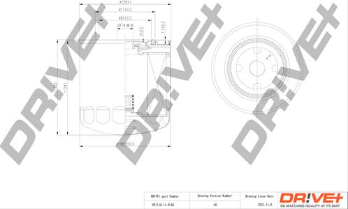 Dr!ve+ DP1110.11.0142 - Масляний фільтр autozip.com.ua