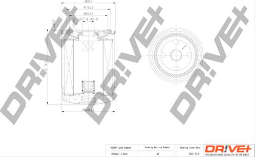 Dr!ve+ DP1110.11.0155 - Масляний фільтр autozip.com.ua