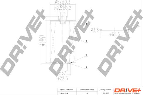 Dr!ve+ DP1110.11.0158 - Масляний фільтр autozip.com.ua