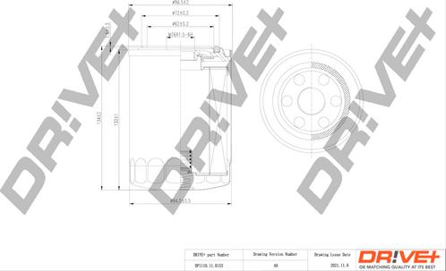 Dr!ve+ DP1110.11.0153 - Масляний фільтр autozip.com.ua