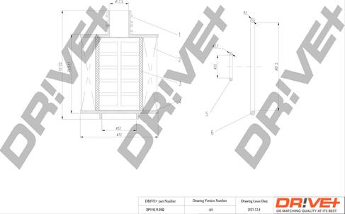 Dr!ve+ DP1110.11.0152 - Масляний фільтр autozip.com.ua