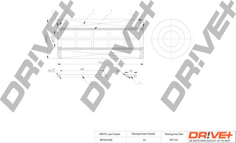 Dr!ve+ DP1110.11.0121 - Масляний фільтр autozip.com.ua