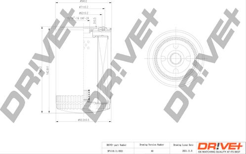 Dr!ve+ DP1110.11.0321 - Масляний фільтр autozip.com.ua