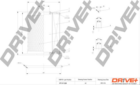 Dr!ve+ DP1110.11.0248 - Масляний фільтр autozip.com.ua