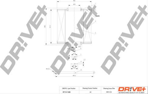 Dr!ve+ DP1110.11.0250 - Масляний фільтр autozip.com.ua