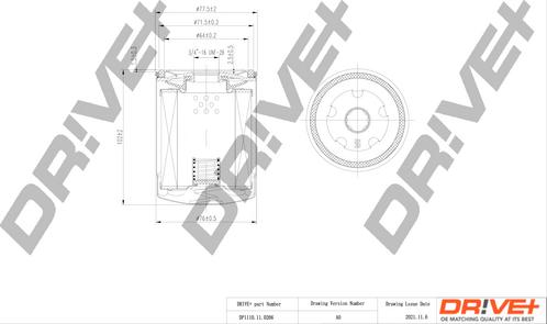 Dr!ve+ DP1110.11.0266 - Масляний фільтр autozip.com.ua