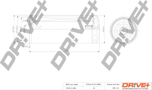 Dr!ve+ DP1110.11.0261 - Масляний фільтр autozip.com.ua
