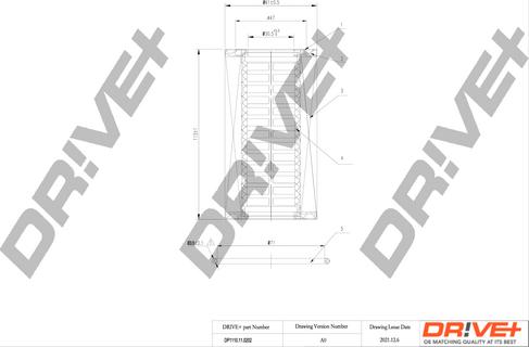 Dr!ve+ DP1110.11.0202 - Масляний фільтр autozip.com.ua