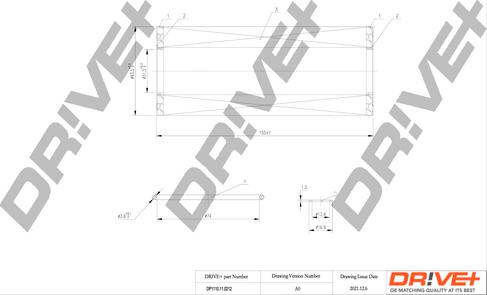 Dr!ve+ DP1110.11.0212 - Масляний фільтр autozip.com.ua