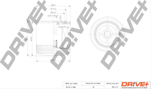 Dr!ve+ DP1110.11.0289 - Масляний фільтр autozip.com.ua