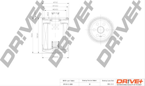 Dr!ve+ DP1110.11.0284 - Масляний фільтр autozip.com.ua