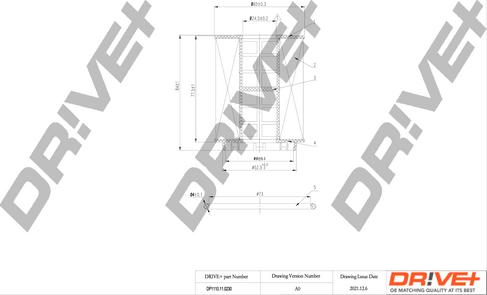 Dr!ve+ DP1110.11.0230 - Масляний фільтр autozip.com.ua