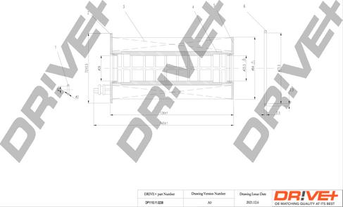 Dr!ve+ DP1110.11.0238 - Масляний фільтр autozip.com.ua