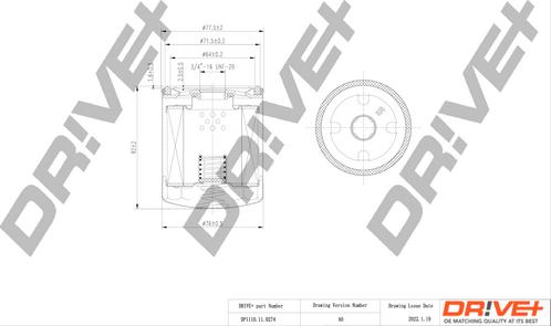 Dr!ve+ DP1110.11.0274 - Масляний фільтр autozip.com.ua