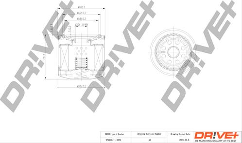 Dr!ve+ DP1110.11.0275 - Масляний фільтр autozip.com.ua