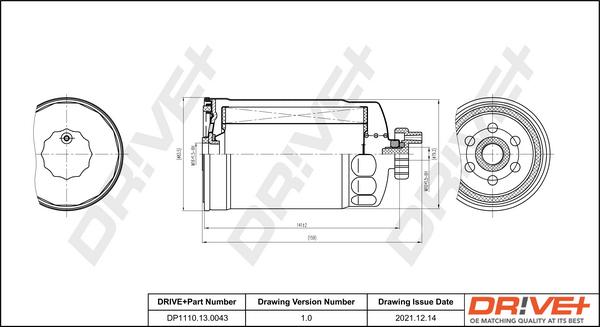 Dr!ve+ DP1110.13.0043 - Паливний фільтр autozip.com.ua