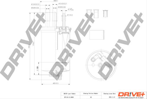 Dr!ve+ DP1110.13.0050 - Паливний фільтр autozip.com.ua