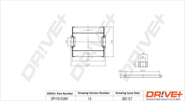 Dr!ve+ DP1110.13.0051 - Паливний фільтр autozip.com.ua