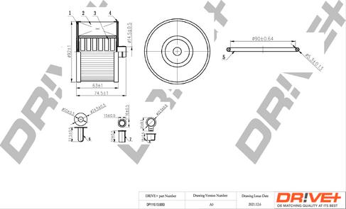 Dr!ve+ DP1110.13.0053 - Паливний фільтр autozip.com.ua
