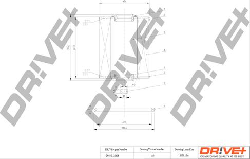 Dr!ve+ DP1110.13.0036 - Паливний фільтр autozip.com.ua