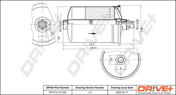 Dr!ve+ DP1110.13.0187 - Паливний фільтр autozip.com.ua