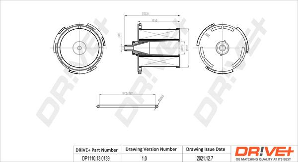 Dr!ve+ DP1110.13.0139 - Паливний фільтр autozip.com.ua
