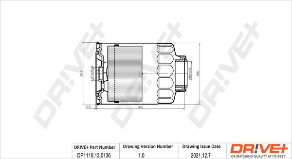 Dr!ve+ DP1110.13.0136 - Паливний фільтр autozip.com.ua