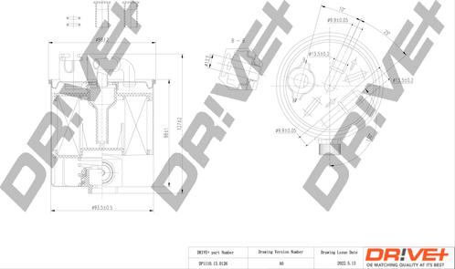 Dr!ve+ DP1110.13.0126 - Паливний фільтр autozip.com.ua