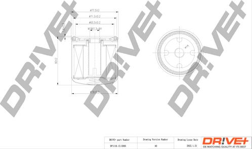 Dr!ve+ DP1110.13.0305 - Паливний фільтр autozip.com.ua