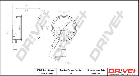 Dr!ve+ DP1110.13.0321 - Паливний фільтр autozip.com.ua