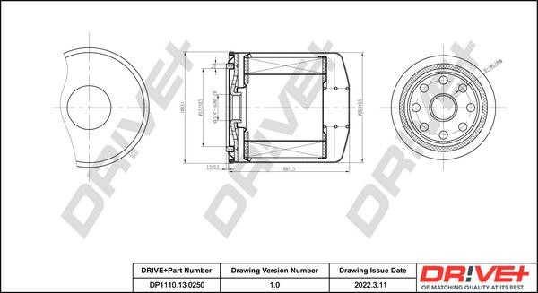 Dr!ve+ DP1110.13.0250 - Паливний фільтр autozip.com.ua