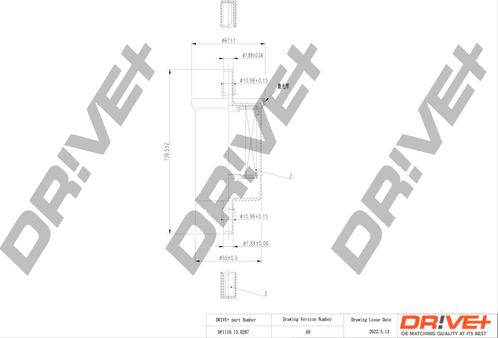 Dr!ve+ DP1110.13.0207 - Паливний фільтр autozip.com.ua