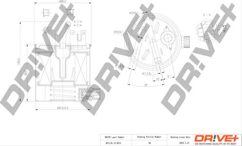 Dr!ve+ DP1110.13.0215 - Паливний фільтр autozip.com.ua