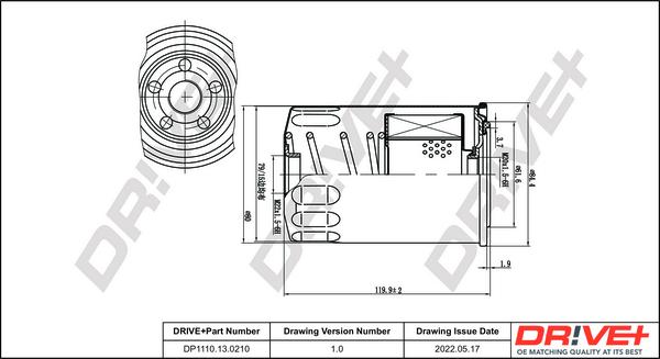 Dr!ve+ DP1110.13.0210 - Паливний фільтр autozip.com.ua