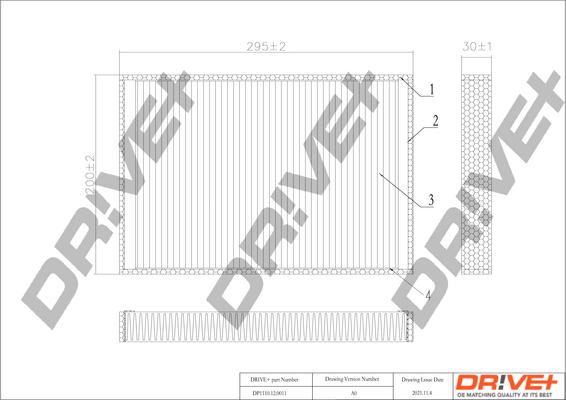 Dr!ve+ DP1110.12.0011 - Фільтр, повітря у внутрішній простір autozip.com.ua