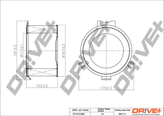 Dr!ve+ DP1110.12.0081 - Фільтр, повітря у внутрішній простір autozip.com.ua