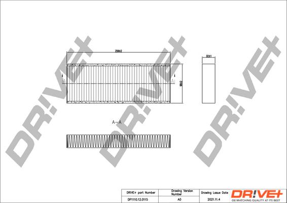 Dr!ve+ DP1110.12.0115 - Фільтр, повітря у внутрішній простір autozip.com.ua