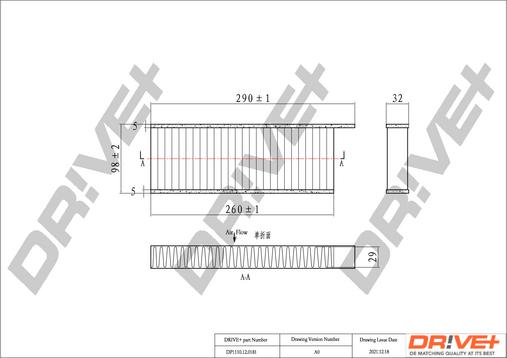 Dr!ve+ DP1110.12.0181 - Фільтр, повітря у внутрішній простір autozip.com.ua