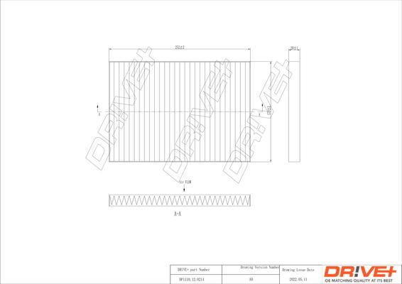 Dr!ve+ DP1110.12.0214 - Фільтр, повітря у внутрішній простір autozip.com.ua