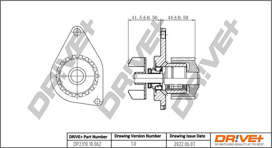 Dr!ve+ DP2310.10.062 - Водяний насос autozip.com.ua