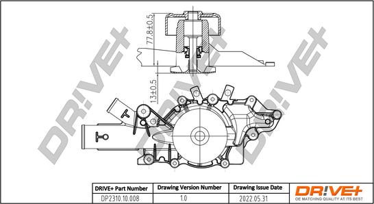 Dr!ve+ DP2310.10.008 - Водяний насос autozip.com.ua